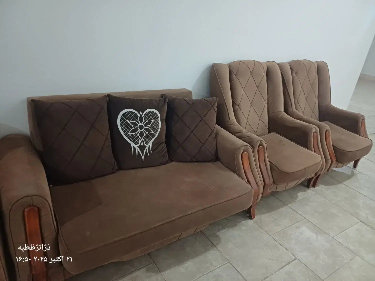 مبلمان ۹ نفره|مبلمان خانگی و میز عسلی|گلپایگان, |دیوار