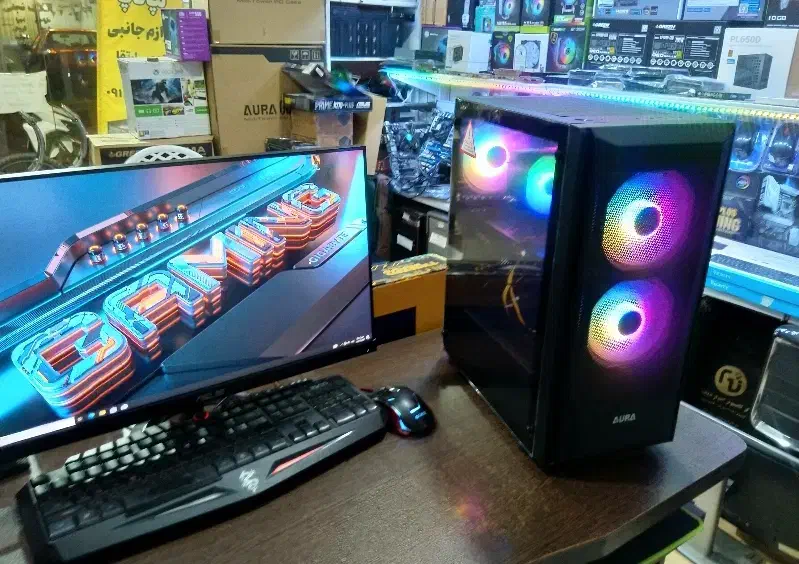 کیس گیمینگ cpu i7 k|رایانه رومیزی|رشت, باهنر|دیوار