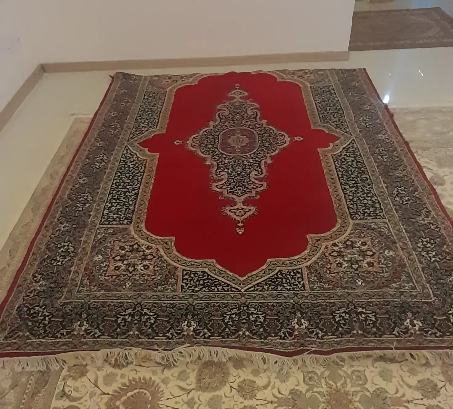 یک جفت فرش ۶متری یک وهشتصدتومن|فرش|اردبیل, |دیوار