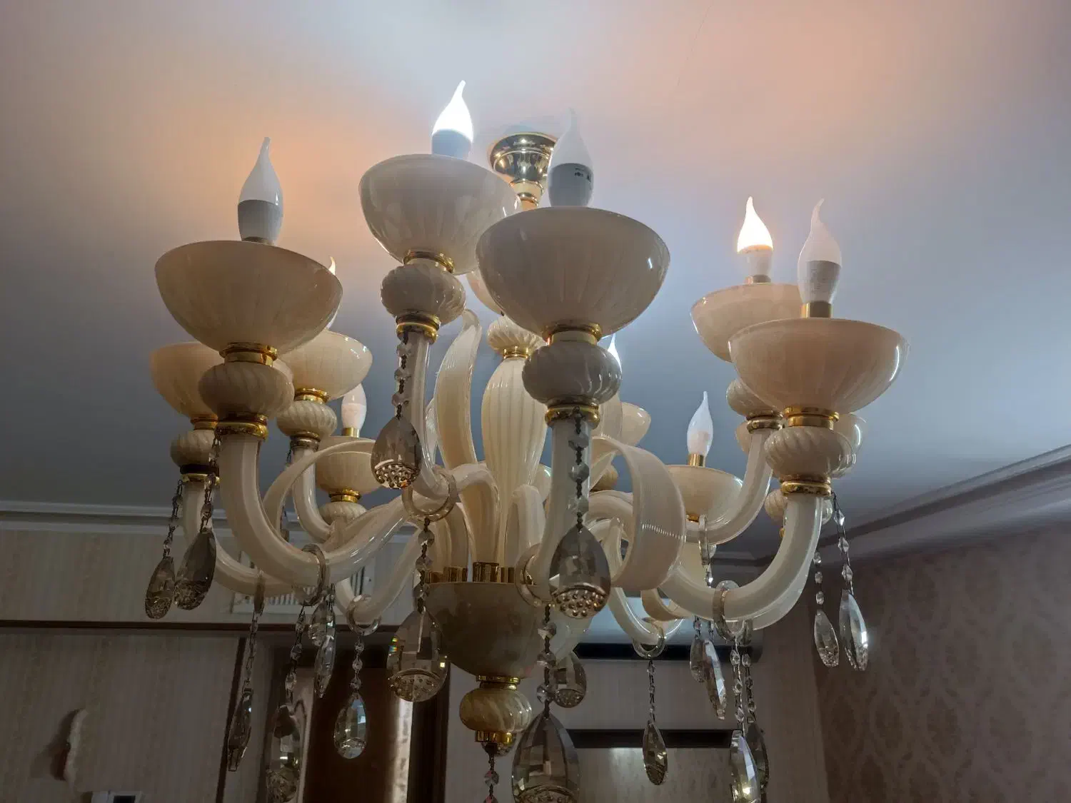 لوستر شیشه‌ای|لوستر و چراغ آویز|ری, ملک‌آباد|دیوار