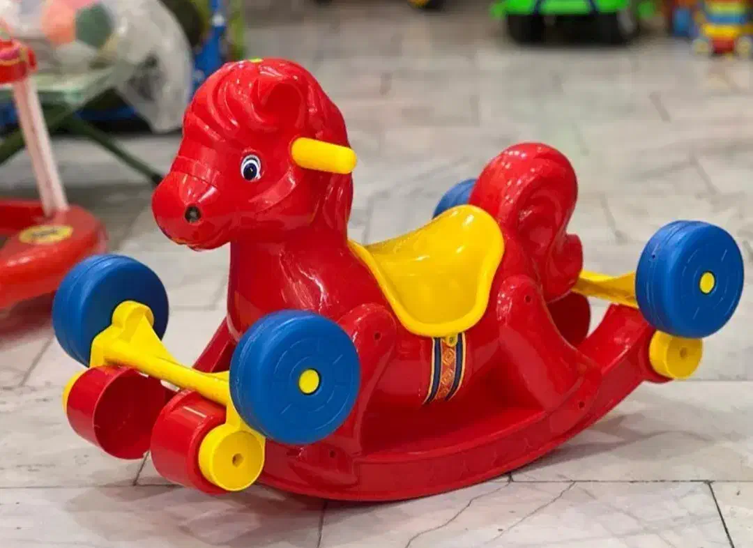 اسباب بازی اسب چرخ دار و بادی.تاب کودک|اسباب‌بازی بچه|ارومیه, |دیوار