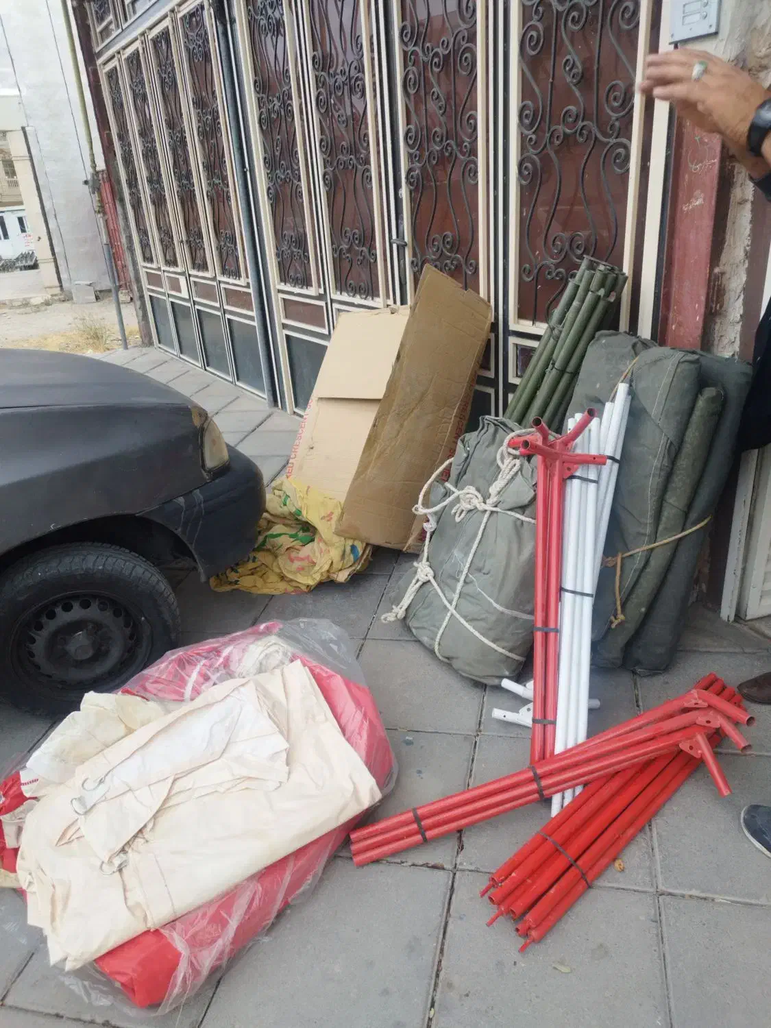 چادر برزنتی به همراه لوله|کوهنوردی و کمپینگ|دورود, |دیوار