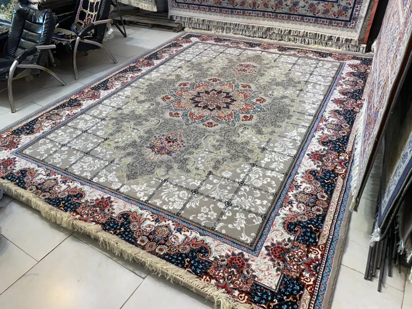 فرشهای ۱۲ متر جفت و تک طرح متنوع طاها فیلی سرمه|فرش|کردکوی, |دیوار