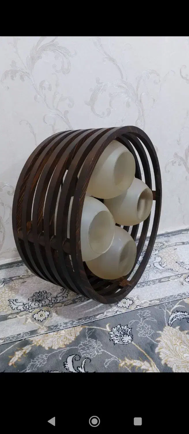 لوستر چوبی|لوستر و چراغ آویز|پاکدشت, خاتون آباد|دیوار