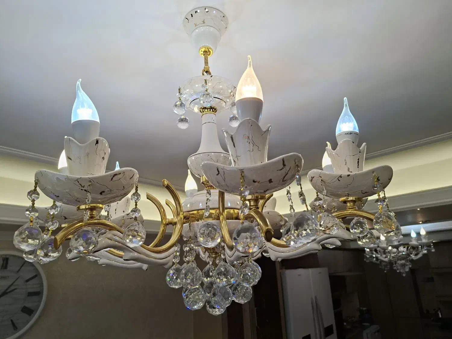 ۲تالوستر۸شاخه ۲تالوستر۳شاخه|لوستر و چراغ آویز|تبریز, |دیوار