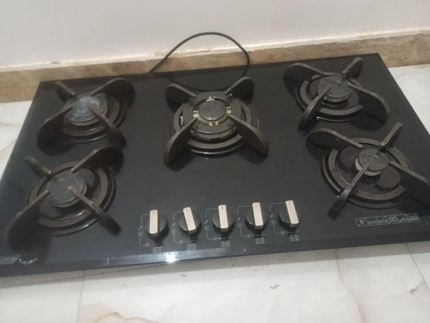 گاز صفحهای ۵ شعله|اجاق گاز و لوازم برقی پختوپز|رودبنه, |دیوار