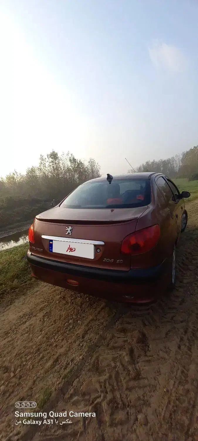 پژو ۲۰۶صندوقدار تیپ ۵|خودرو سواری و وانت|لاهیجان, لیالستان|دیوار