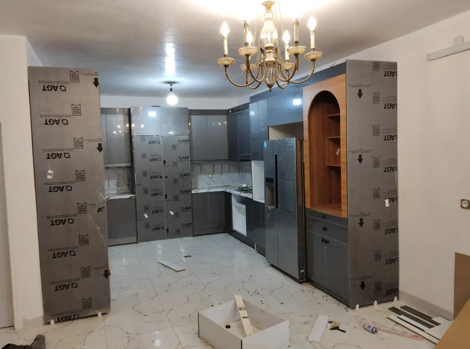 کابینت و کمد دیواری صنایع چوب علی بابا|جاکفشی، کمد، دراور|بم, |دیوار