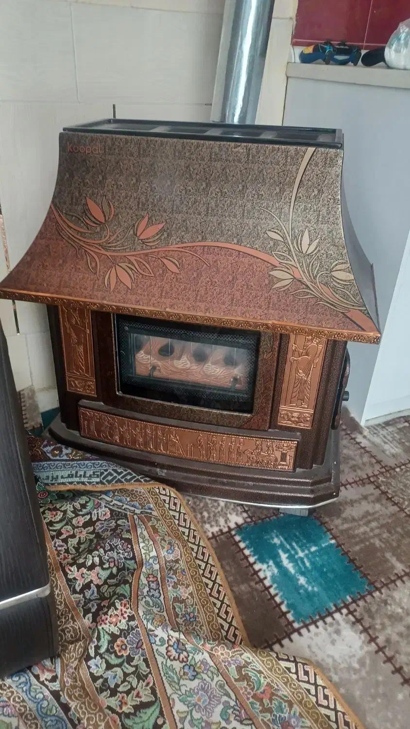 بخاری شومینه طرح هخامنشی|بخاری، هیتر، شومینه|اصفهان, شاهد|دیوار