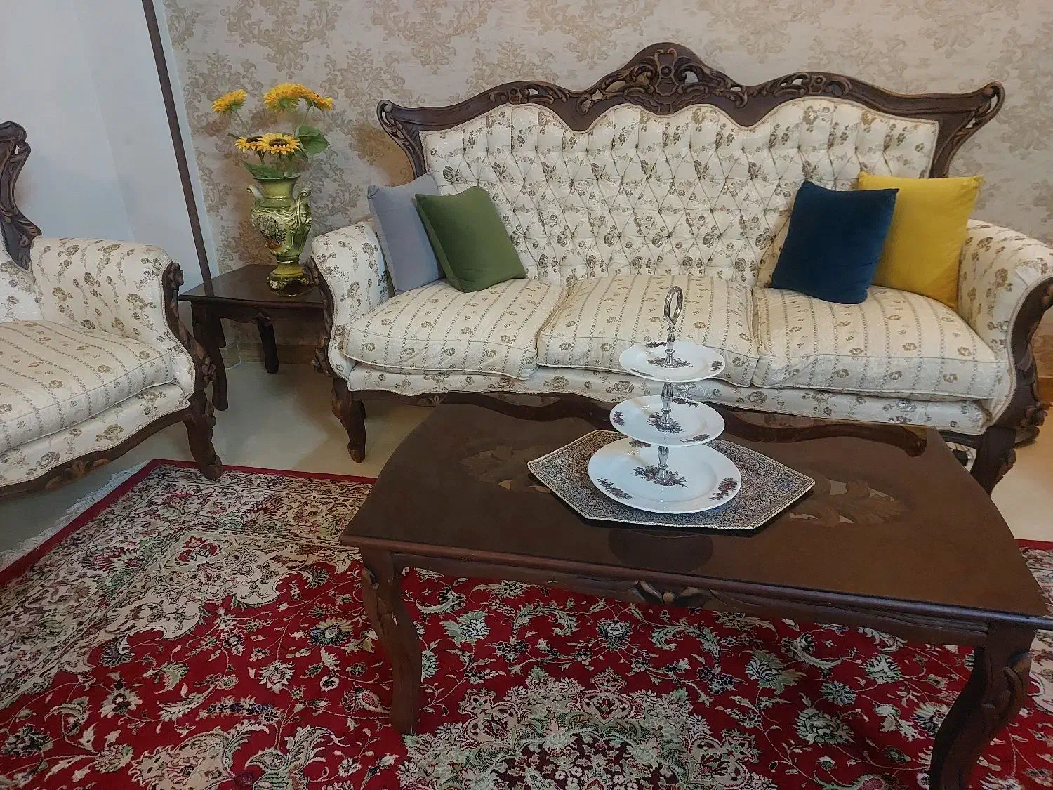 مبل استیل ۹ نفره در حد نو|مبلمان خانگی و میز عسلی|مشهد, تربیت (صدف)|دیوار