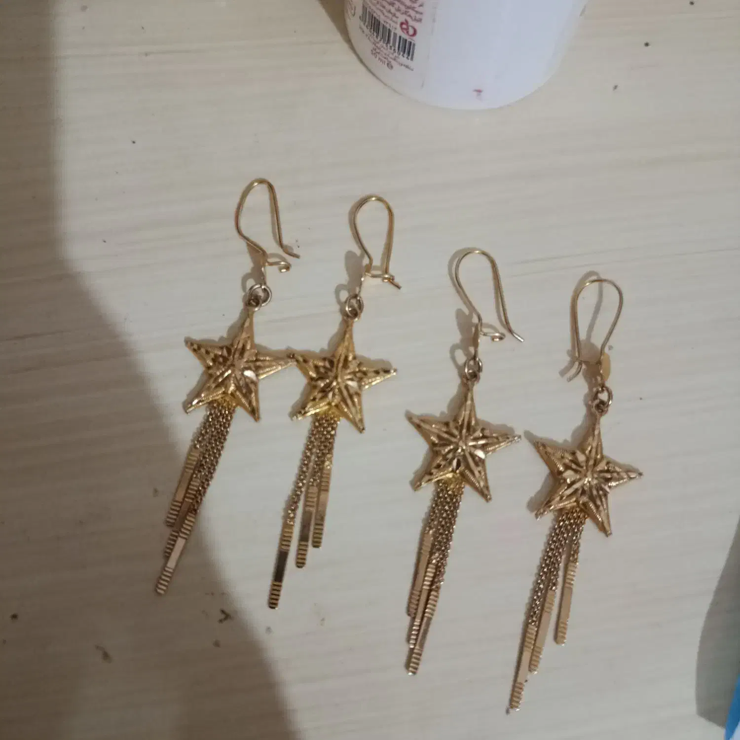 گوشوار دو جفت ستاره ای|جواهرات|یاسوج, |دیوار