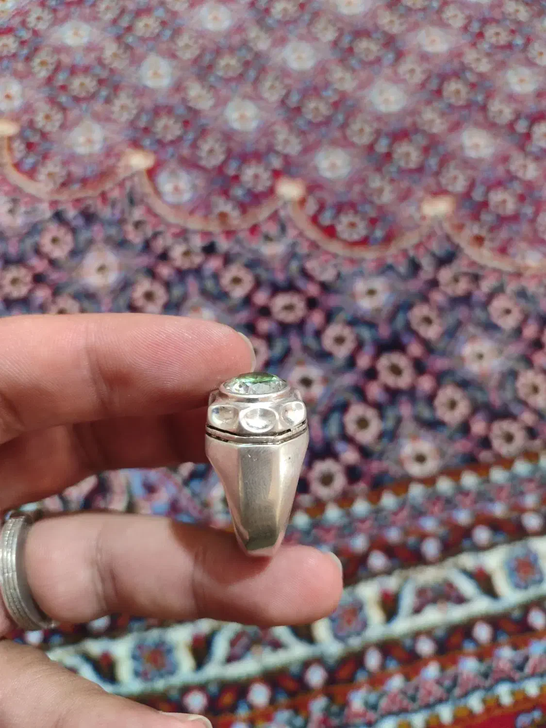 انگشتر نقره موزونایت|جواهرات|کرمانشاه, |دیوار