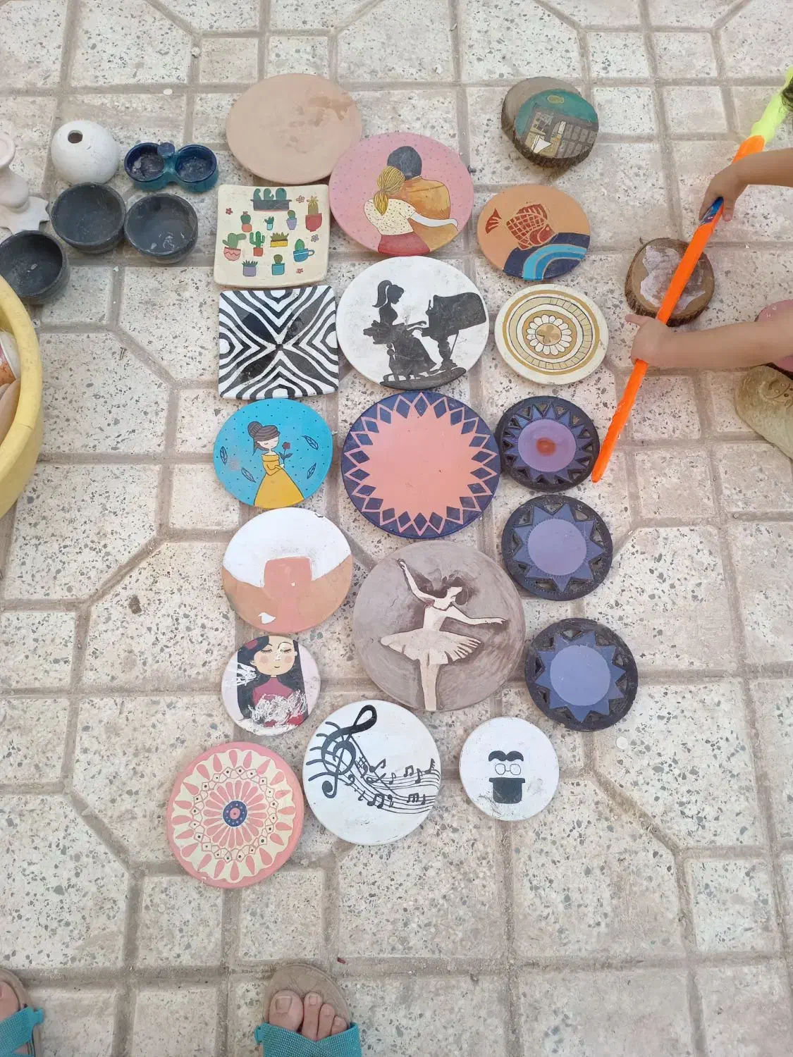 بشقاب سفالی|صنایع دستی و سایر لوازم تزئینی|سبزوار, فرهنگیان|دیوار