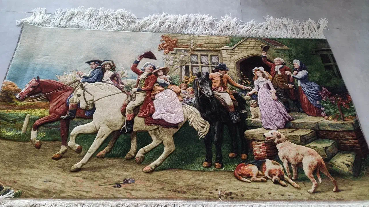 تابلو فرش دستباف طرح آغاز زندگی|تابلو فرش|مشهد, الهیه|دیوار