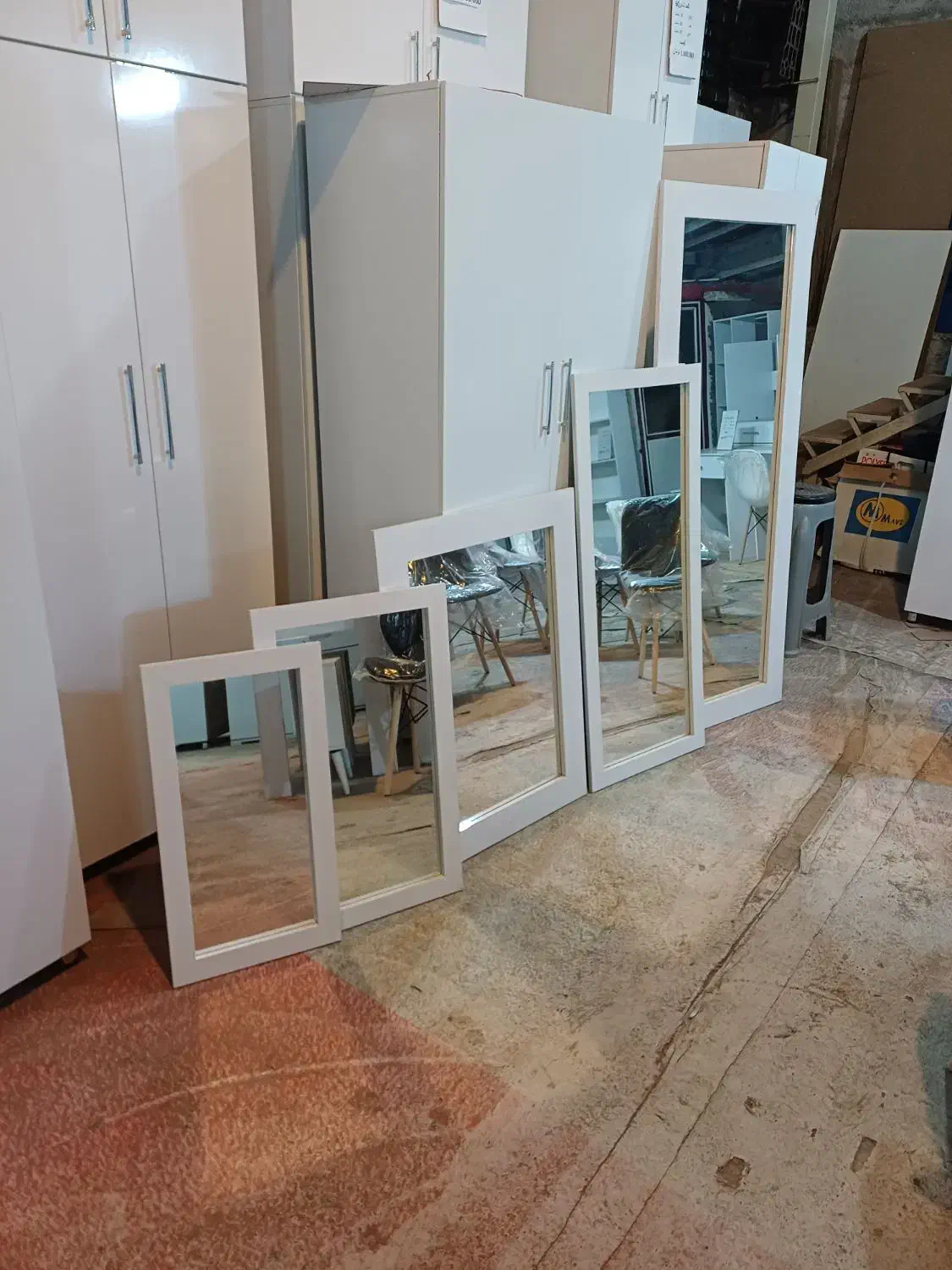 آینه قدی سایزبندی  نیم قد آینه دیواری آینه رومیزی|آینه|رشت, آب آسیاب|دیوار