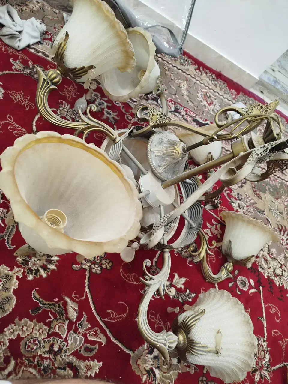 لوستر ۶ شاخه در حد نو|لوستر و چراغ آویز|مشهد, آزادشهر|دیوار