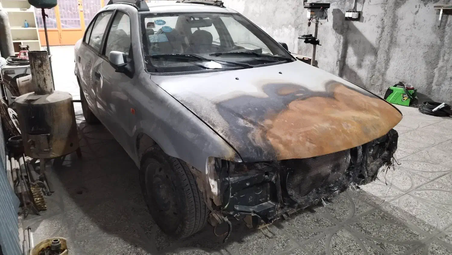 فروش سمند مدل 86 تصادفی(سوخته)|خودرو سواری و وانت|فرخشهر, |دیوار