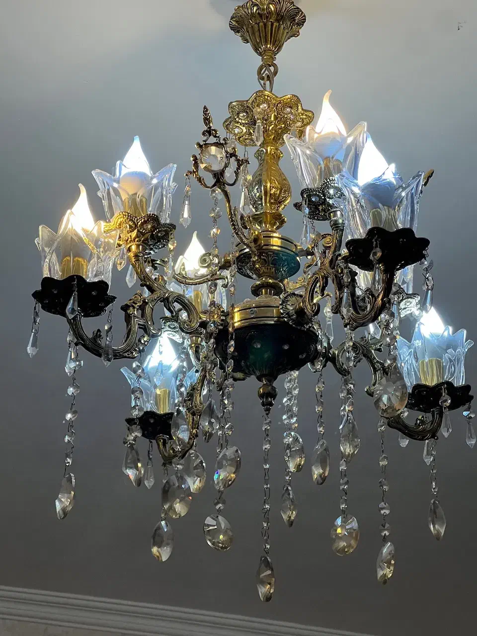 لوستر برنز|لوستر و چراغ آویز|میاندوآب, |دیوار