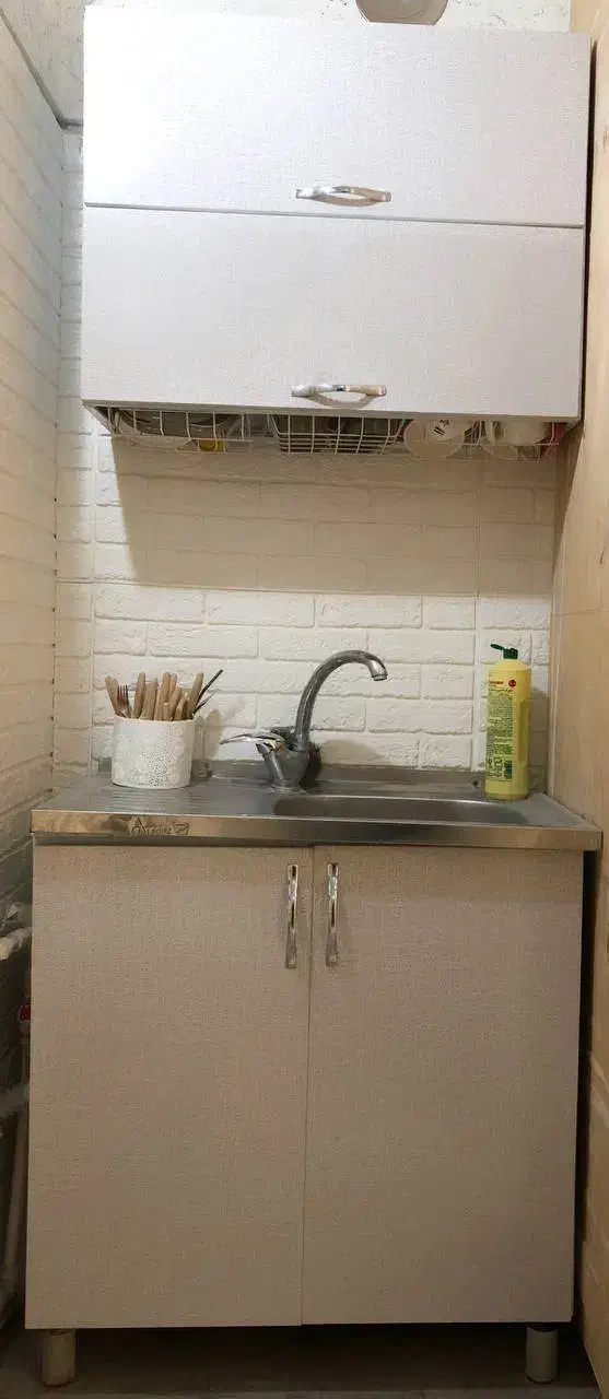 کابینت عرض 90 فلز بهمراه سینک و شیر اهرمی و آبچکان|مصالح و تجهیزات ساختمان|گرگان, |دیوار