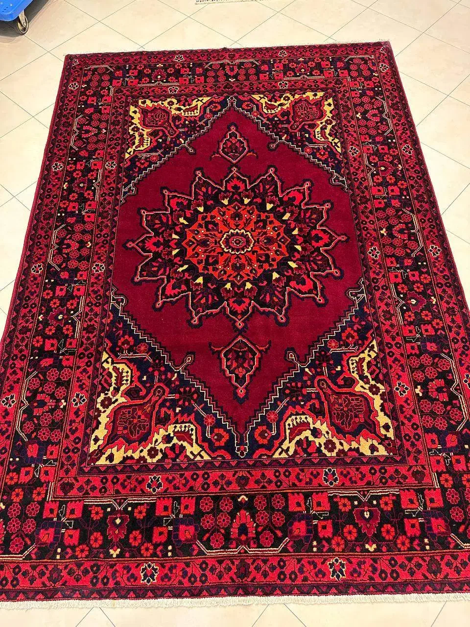 فرش دستبافت 6متری نقش ترنجی فردوس|فرش|آبادان, |دیوار