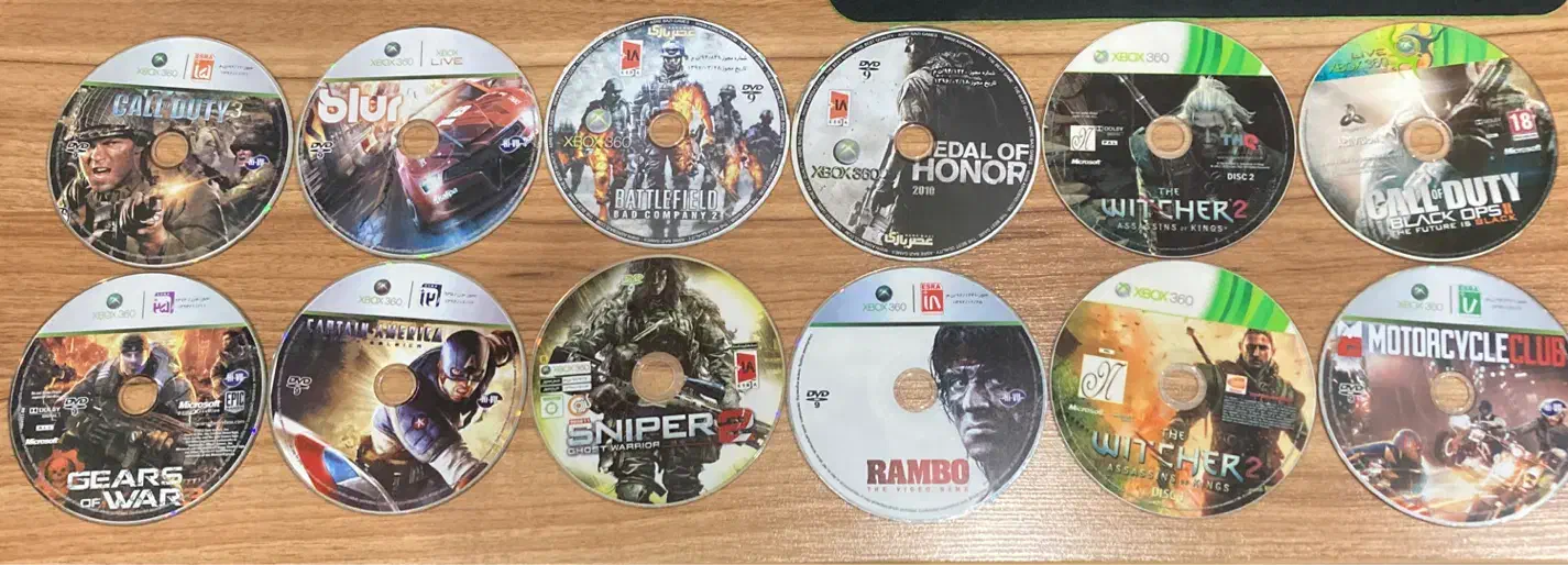 تعدادی سی دی xbox360|کنسول، بازی ویدئویی و آنلاین|اهواز, گلستان|دیوار