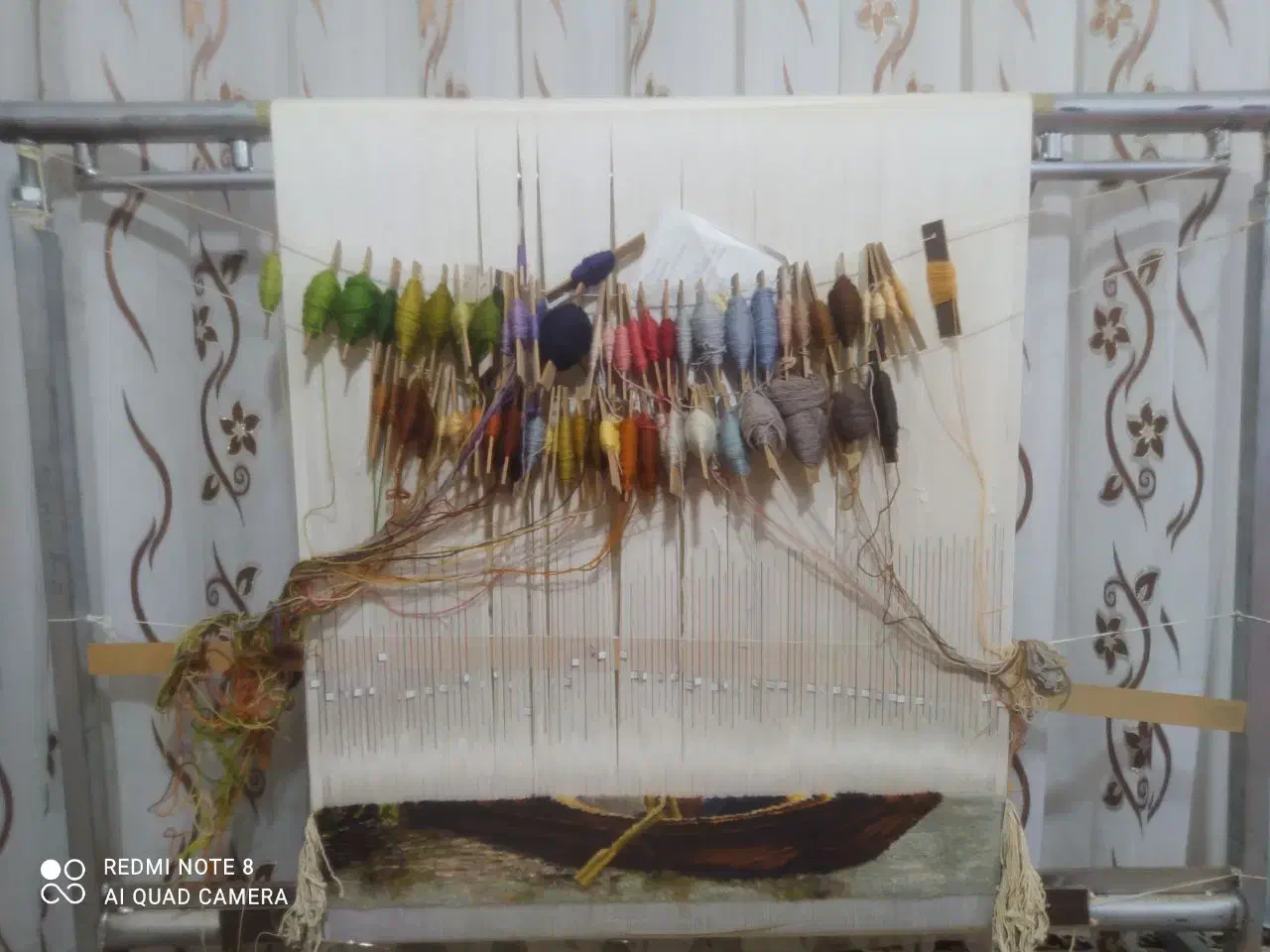 تابلو فرش قایق عشق|تابلو فرش|سرپل ذهاب, |دیوار