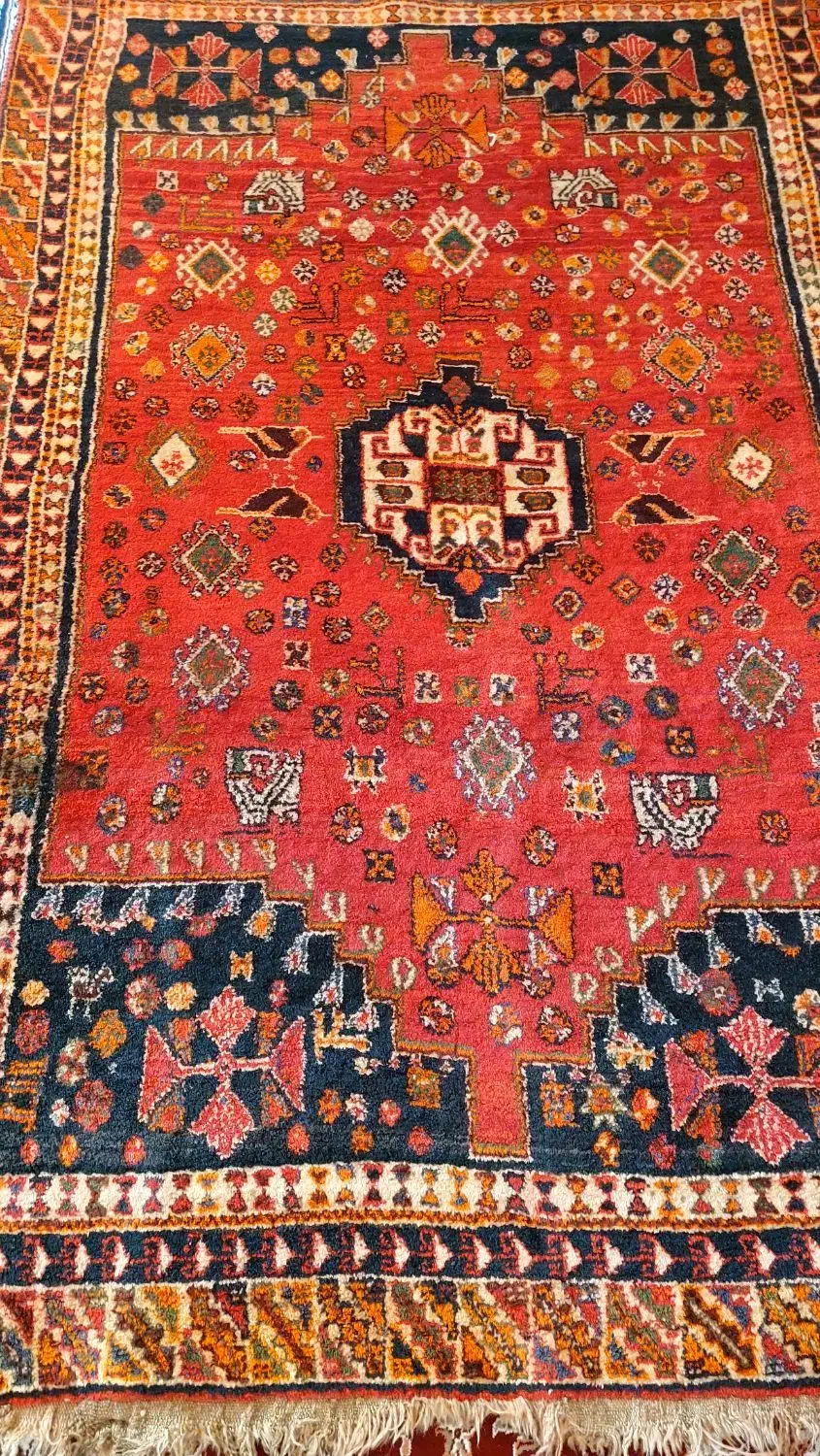 قالی ترکی با قدمت|فرش|کازرون, |دیوار