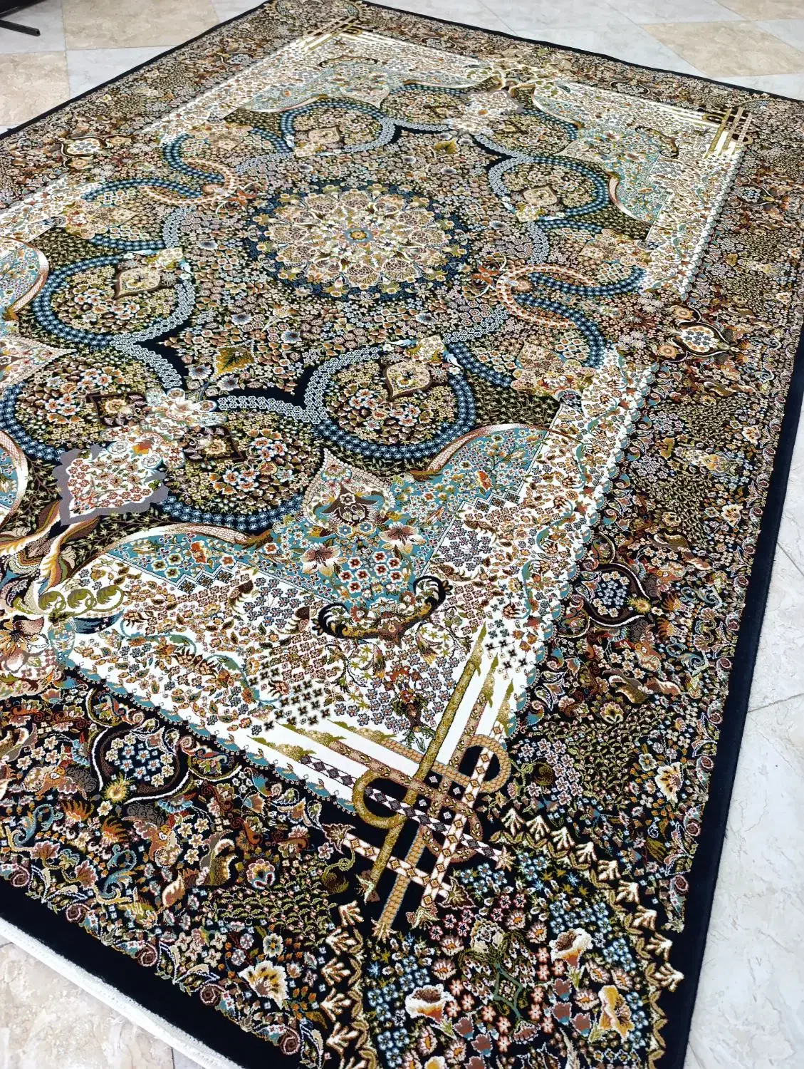 ۲تخته ۹متری سرمه ای ۷۰۰شانه زیبا|فرش|نظرآباد, رسالت|دیوار