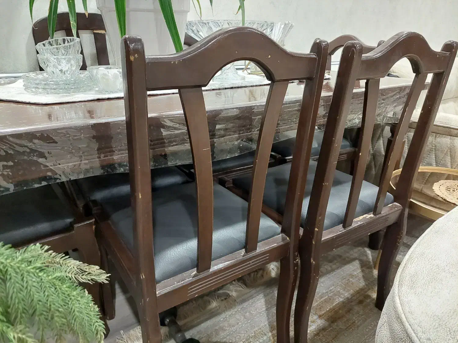 میز ناهارخوری چوبی ۶ نفره|میز و صندلی غذاخوری|مشهد, راهنمایی|دیوار