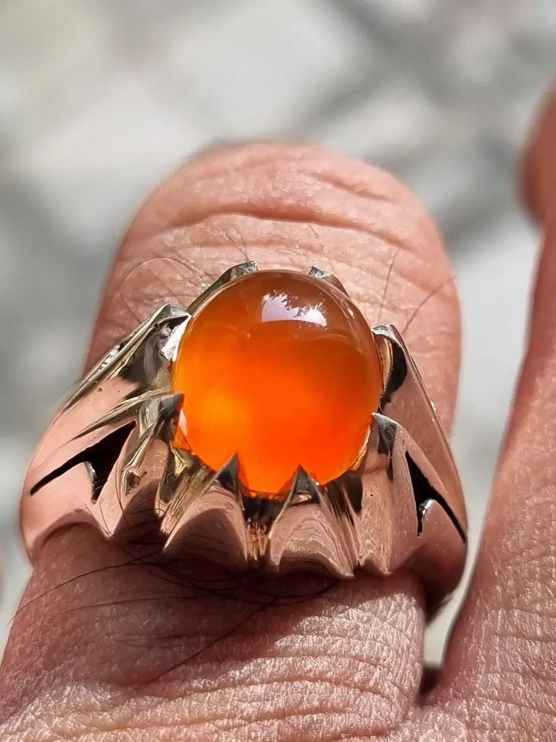 انگشتر عقیق یمنی طبیعی|جواهرات|تهران, سلسبیل شمالی|دیوار