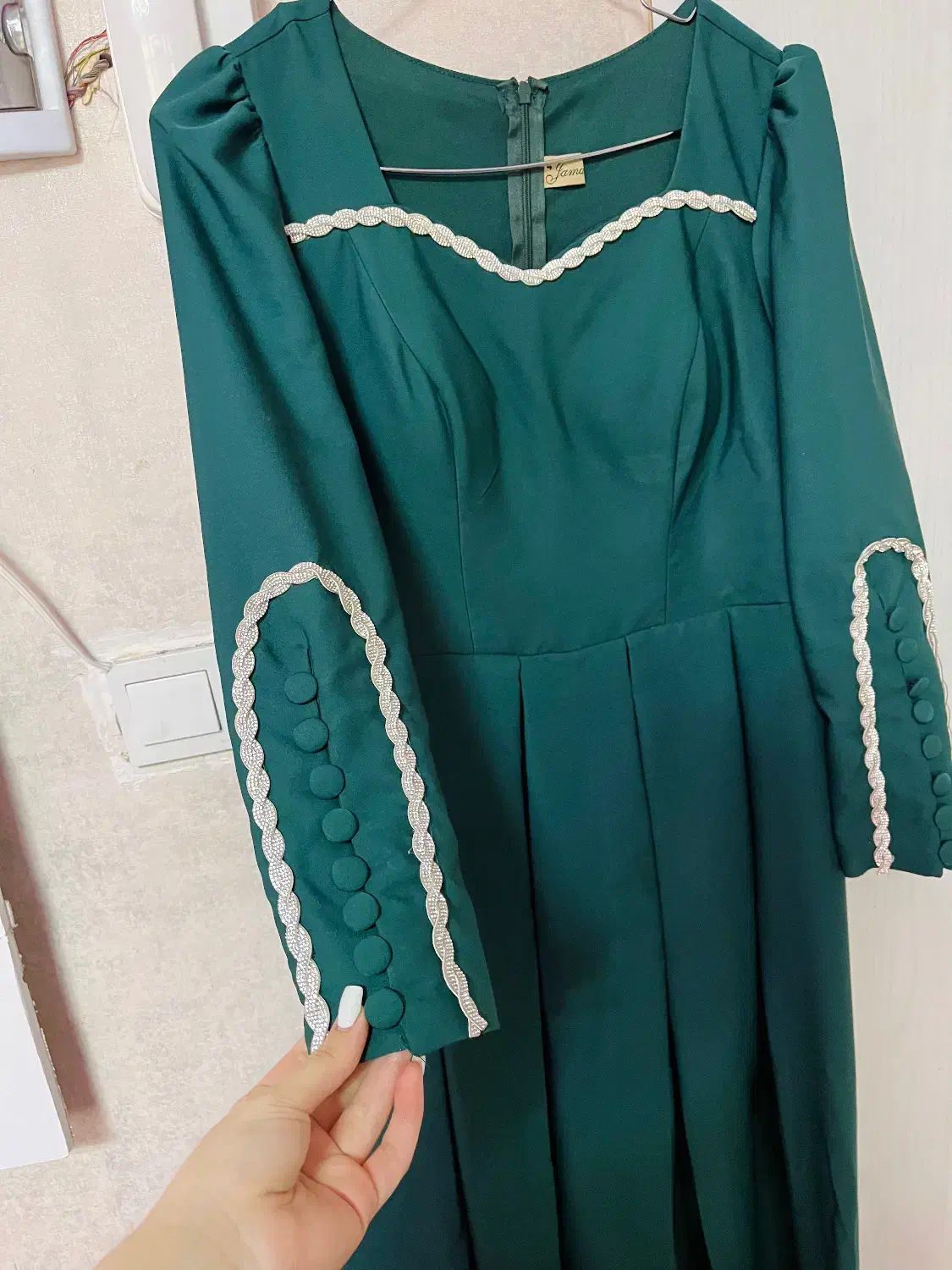 لباس مجلسی سبز رنگ|لباس|باقرشهر, |دیوار