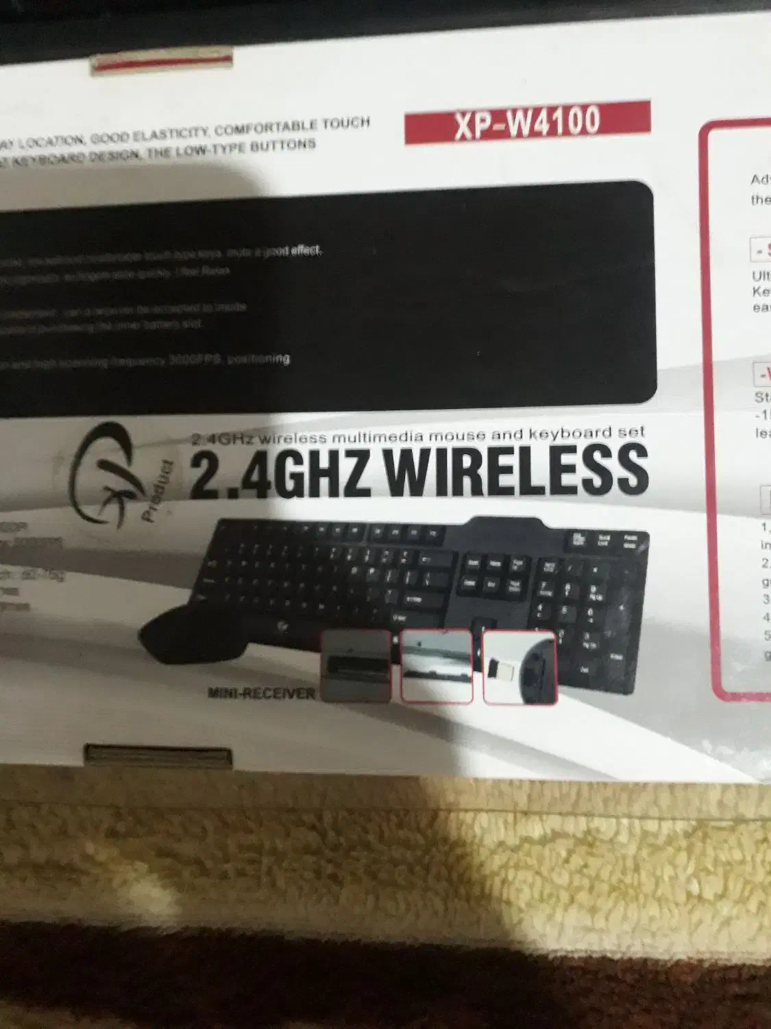 ۲عدد کیبورد کامپیوتر در حد نو بی سیم لاکچری|قطعات و لوازم جانبی رایانه|رشت, هلال احمر|دیوار