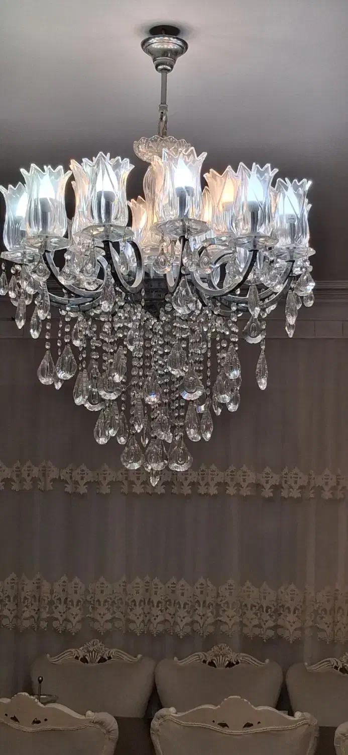 لوستر کریستالی|لوستر و چراغ آویز|کرج, فاز ۳ گوهردشت|دیوار