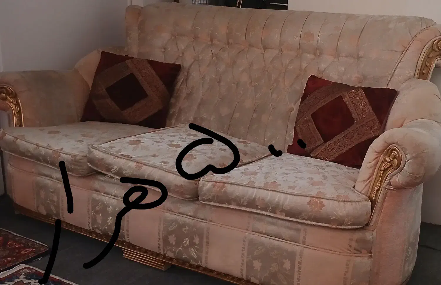 مبل ۵ نفره سالم و تمیز یک دو نفره یک سه نفره|مبلمان خانگی و میز عسلی|ملایر, |دیوار