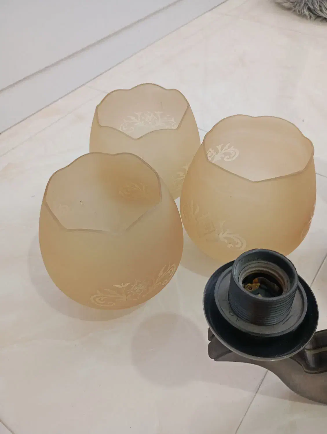 لوستر چوبی شیک ۵شعله|لوستر و چراغ آویز|پردیس, فاز ۲|دیوار