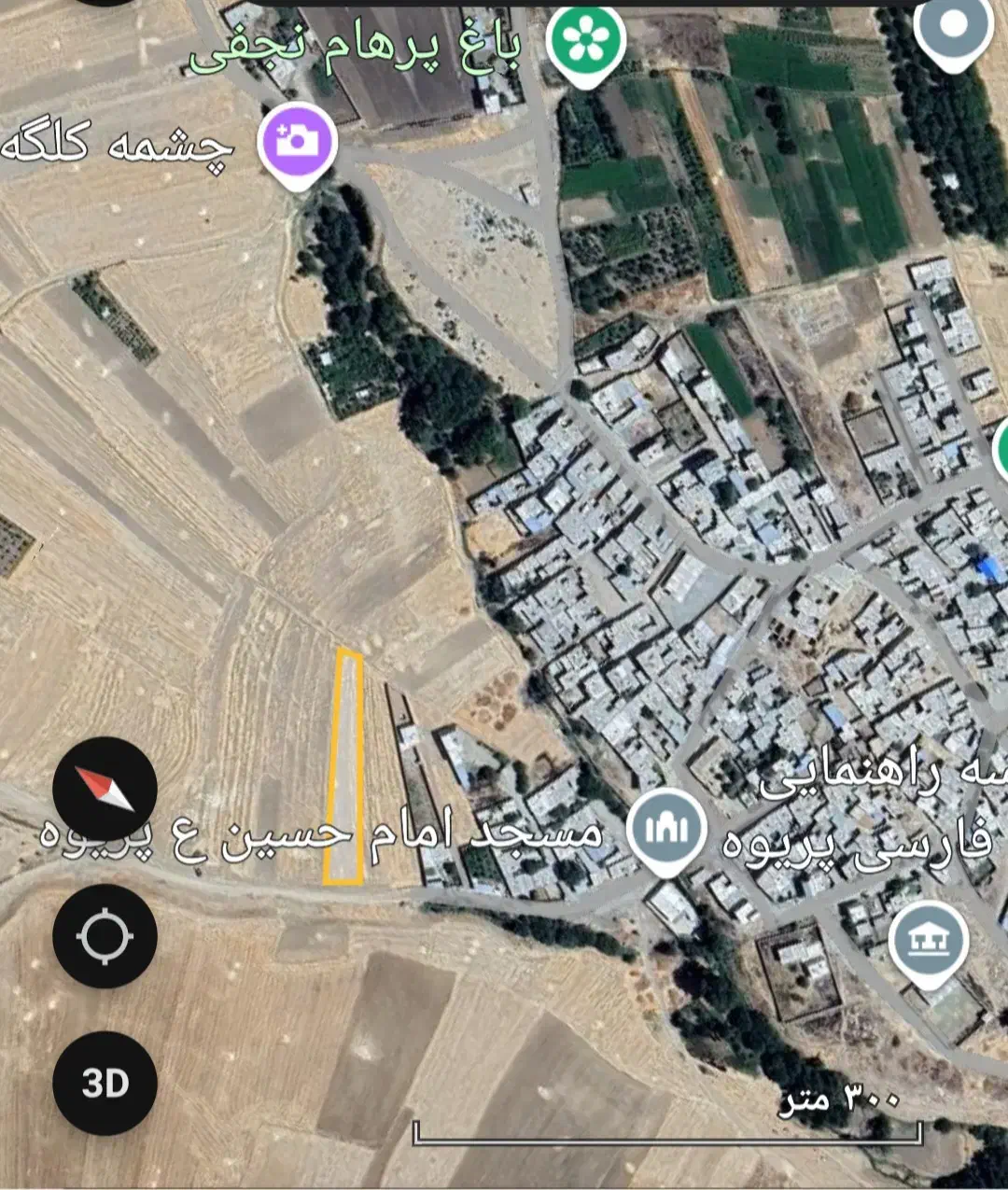 ۲۰۰۰ متر مربع زمین ساختمانی واقع در شرق پریوه سفلی|فروش زمین و ملک کلنگی|هرسین, |دیوار