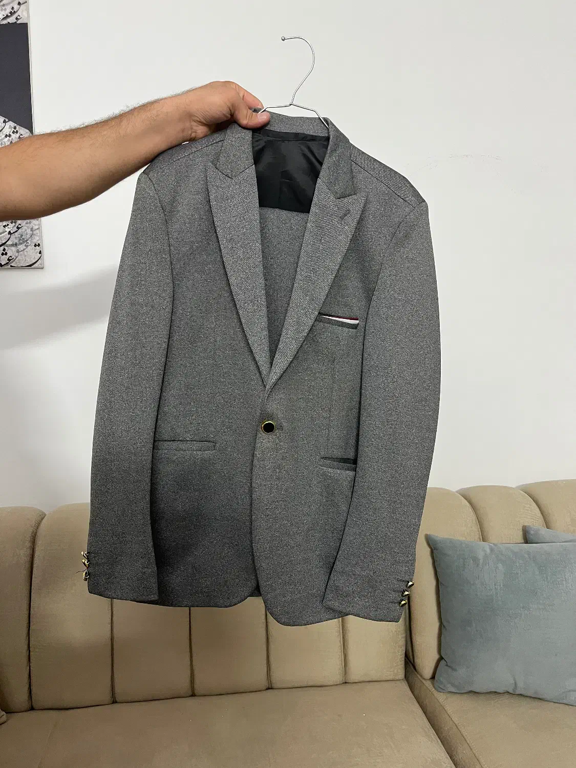 کت شلوار سرمه ای طوسی|لباس|ملارد, |دیوار