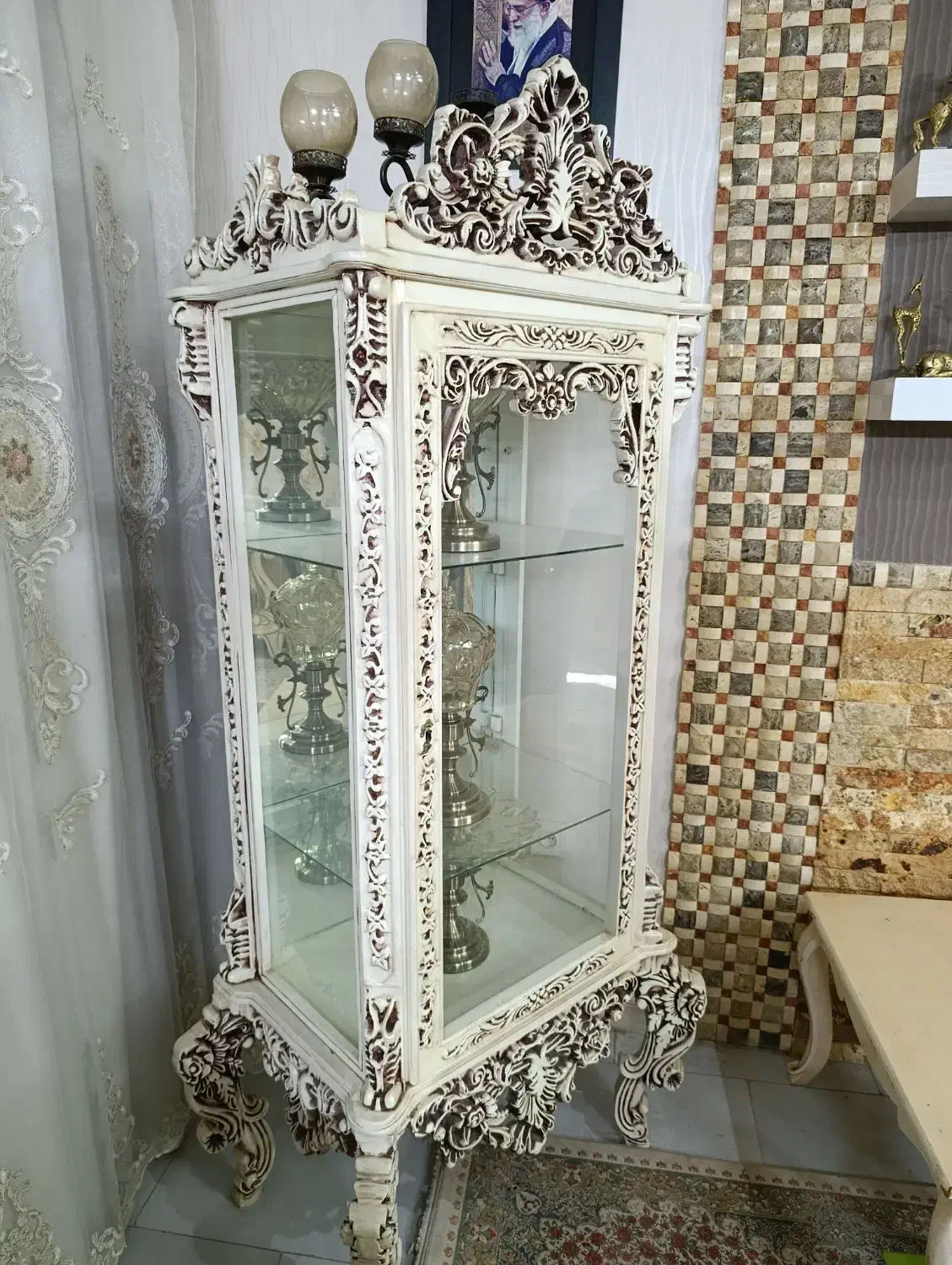 گنجه|بوفه، ویترین، کنسول|مشهد, کارمندان دوم|دیوار