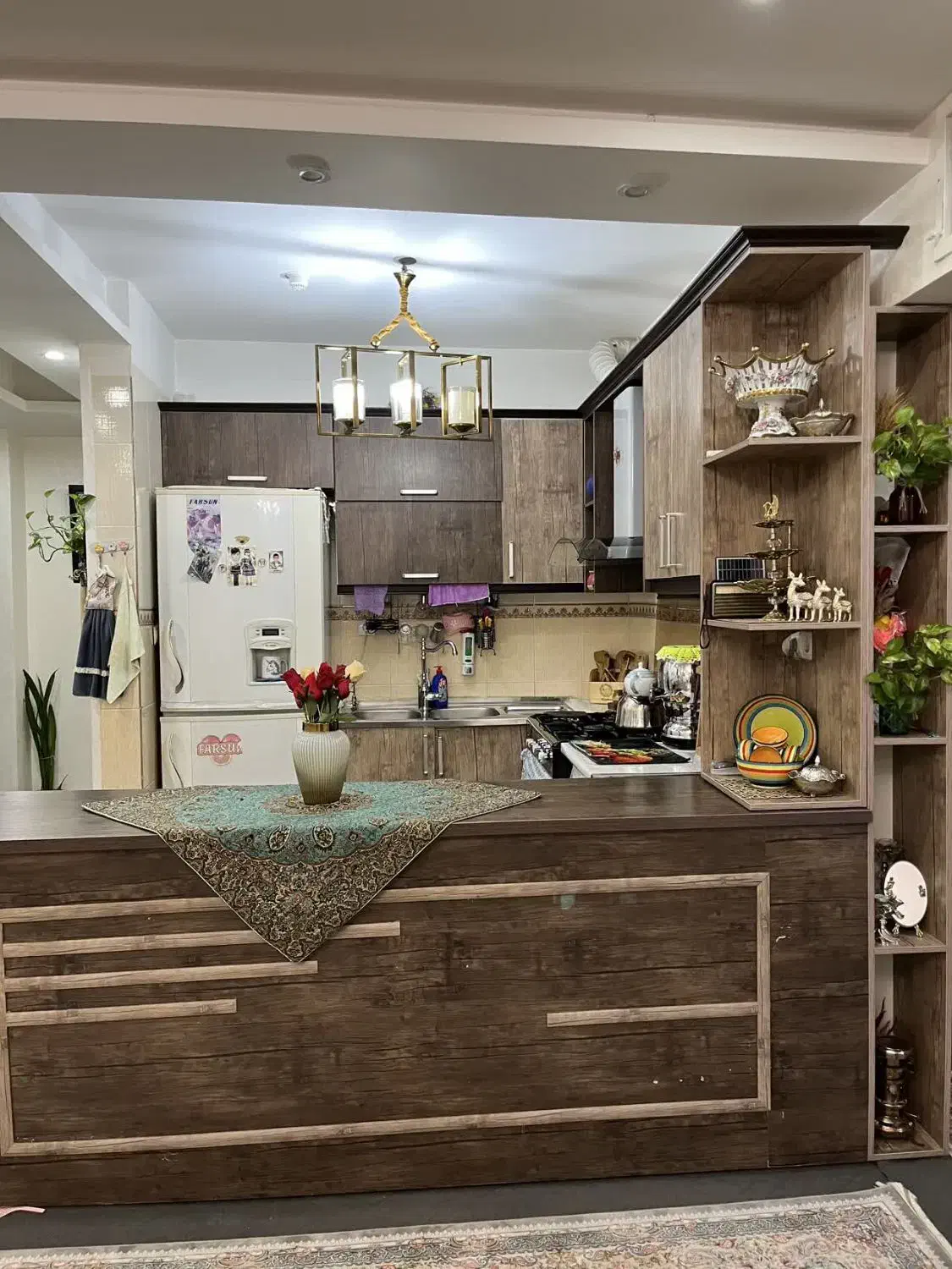 کابینت ام دی اف خوش رنگ و زیبا همراه سینگ و هود|مصالح و تجهیزات ساختمان|قم, پردیسان|دیوار