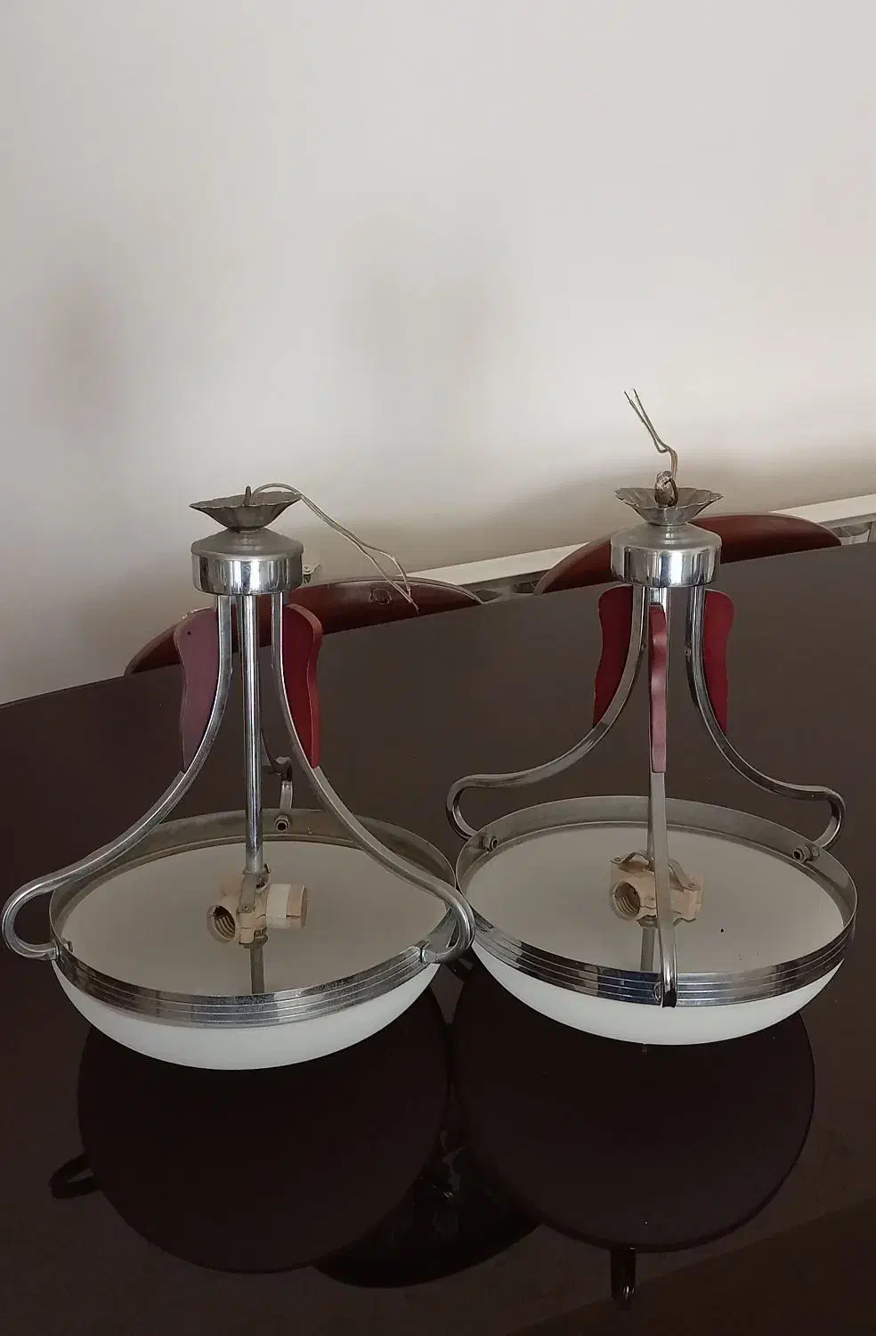 ۲ عدد لوستر سه تایی|لوستر و چراغ آویز|گرگان, |دیوار