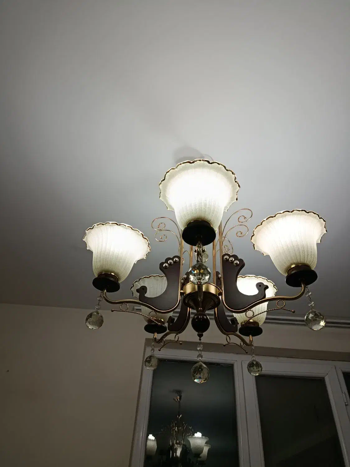 دوعددلوسترکاملاسالم|لوستر و چراغ آویز|کرمان, |دیوار