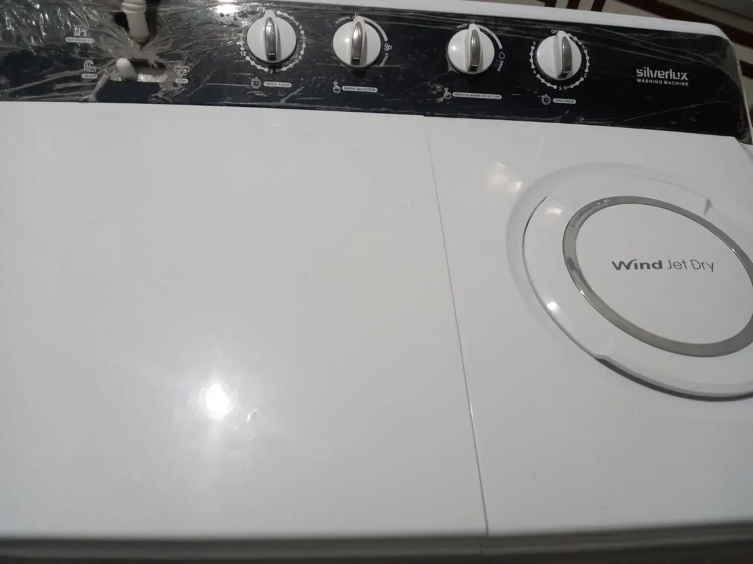 ماشین لباس شویی ۱۵ کیلویی دو قلو سیلورلوکس|ماشین لباسشویی و خشک‌کن لباس|آران و بیدگل, |دیوار