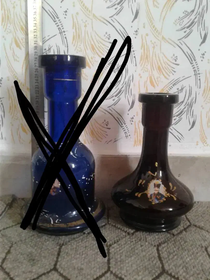 قلیان برنجی تو پر قدیمی|کلکسیون اشیاء عتیقه|پیشوا, |دیوار