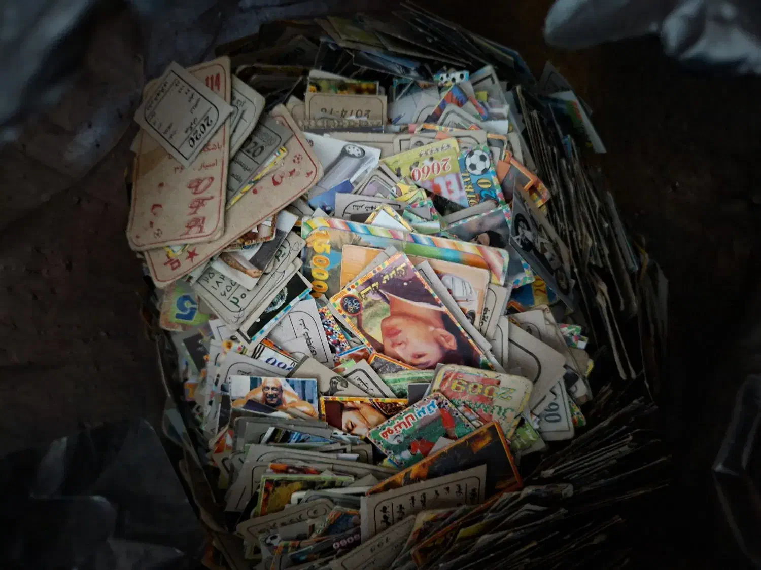 کارت بازی قدیمی بزرگ و کوچک|کلکسیون اشیاء عتیقه|خوی, |دیوار