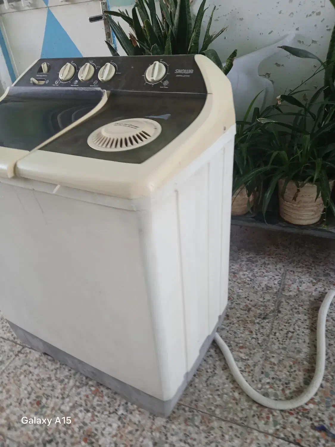 حراج لباسشویی دوقلو 9 کیلویی اسنوا|ماشین لباسشویی و خشک‌کن لباس|ایذه, |دیوار