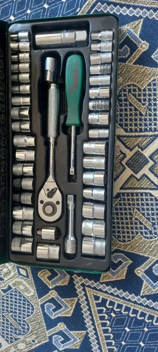 جعبه بکس 40 پارچه درایو 1/4 و 3/8 هنس کد 5640-2MAR|ابزارآلات|ورامین, ورامین|دیوار