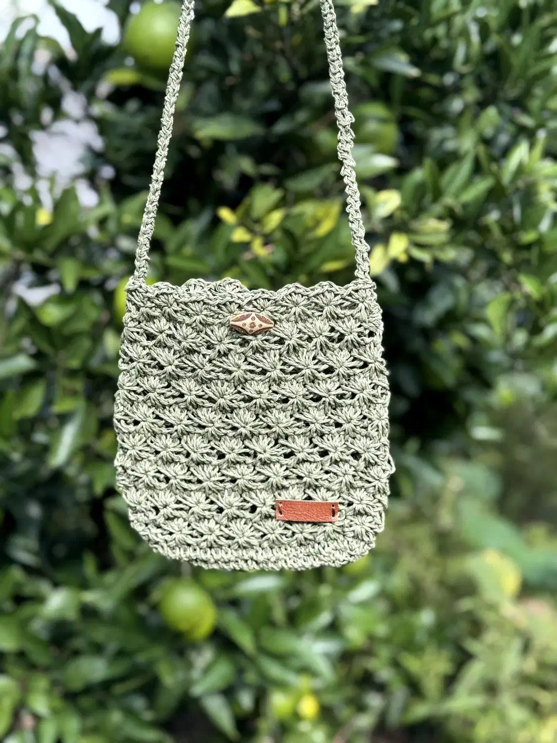 کیف با نخ  رافیای وارداتی کاملا  دستبافت|کیف، کفش، کمربند|لنگرود, |دیوار