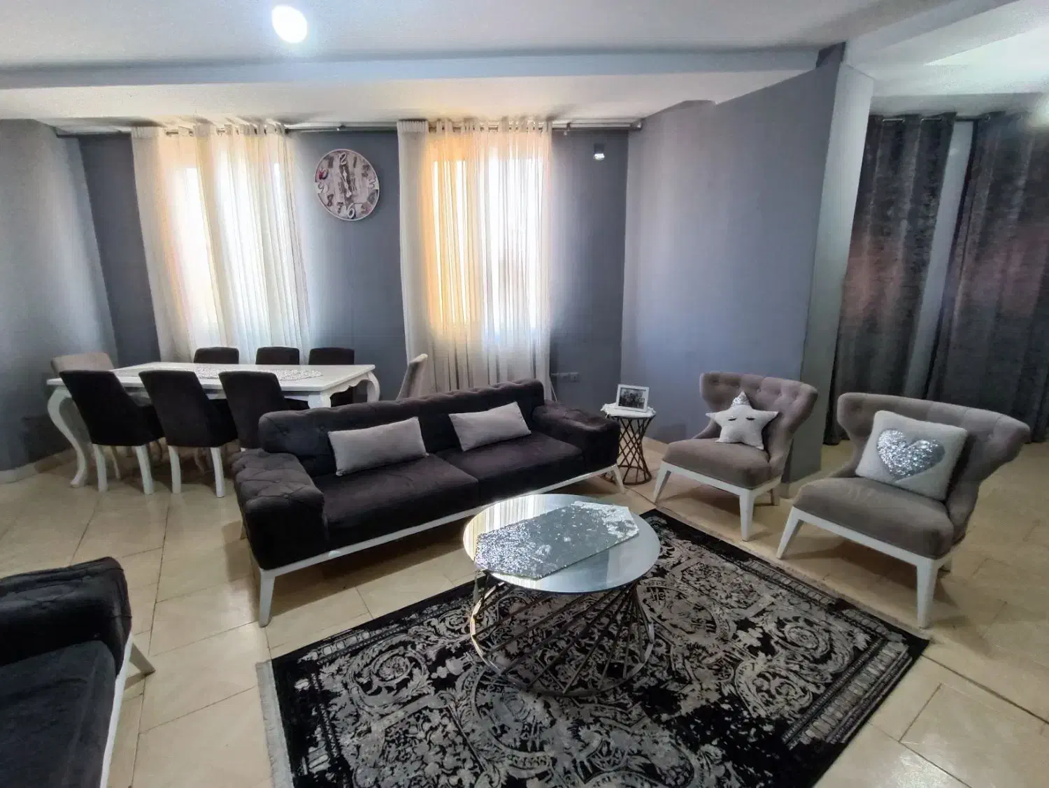 مبلمان ۸ نفره راحتی چستر|مبلمان خانگی و میز عسلی|قرچک, میرزائی شمالی|دیوار