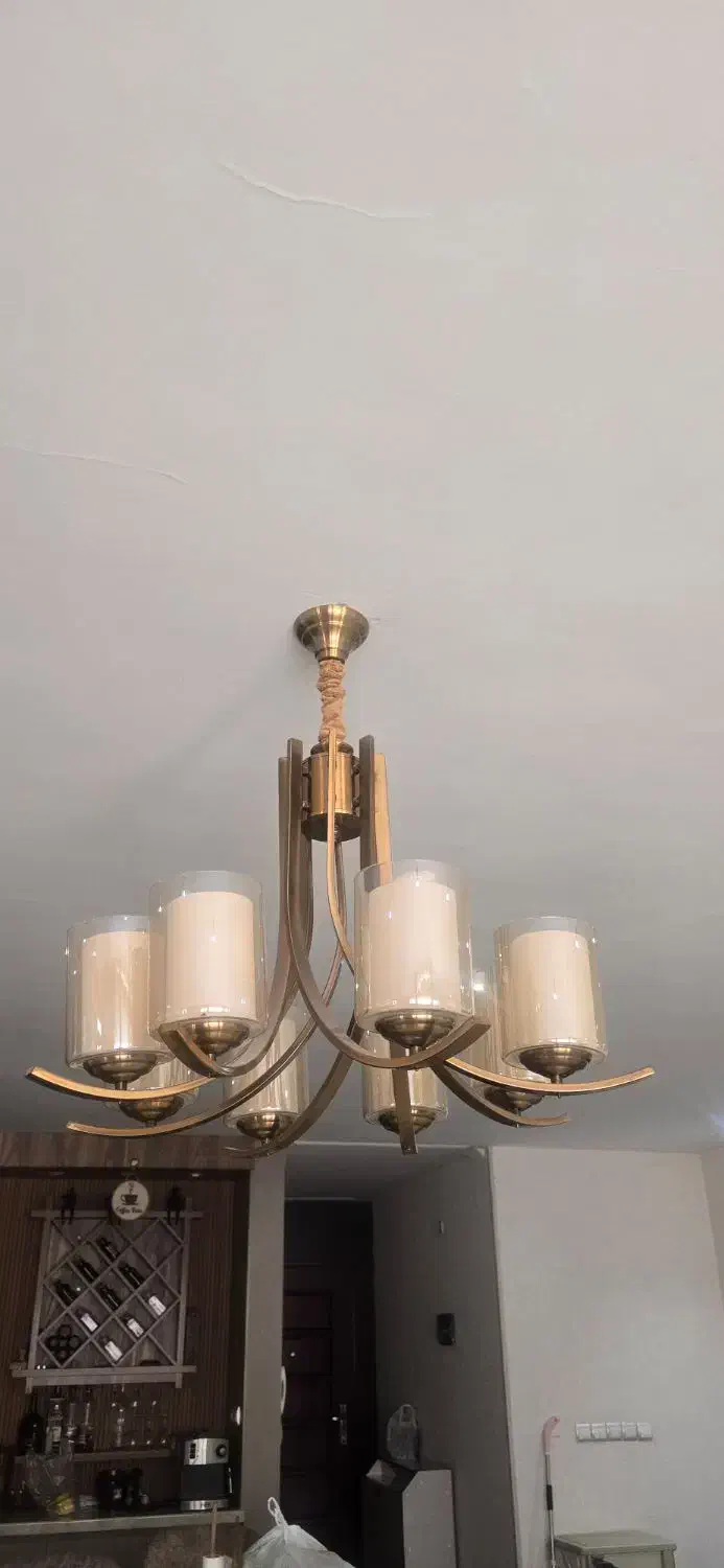 لوستر تمیز در حد نو|لوستر و چراغ آویز|شیراز, شهرک بهشتی|دیوار