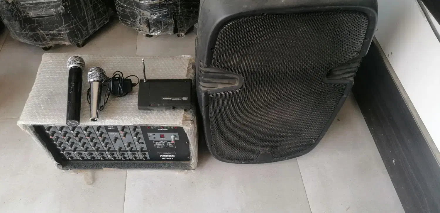 لوازم صوتی میکرفون بی سیم شورو آمپلی و باند15|صوتی و تصویری|فراغی, |دیوار